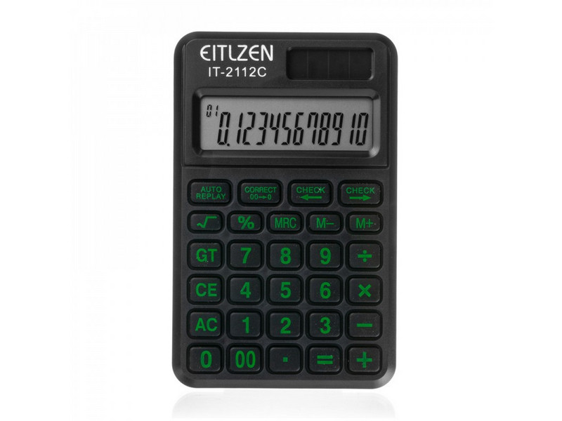 Калькулятор карманный 12-разрядный с чехлом 10*6 см