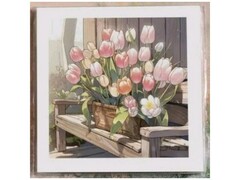 Карточка "Тюльпаны в кашпо" K369