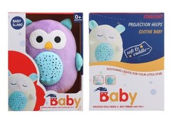 Ночник с проектором на бат. "Совушка" (свет, звук) 20,5*13*26,7 см в кор. Y2163423