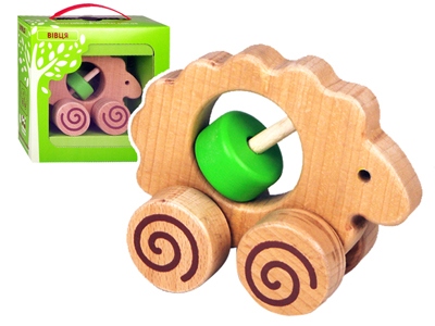 Зеленая игрушка. Каталка. Овца