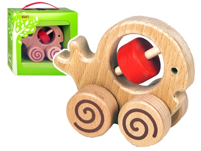 Зеленая игрушка. Каталка. Кит