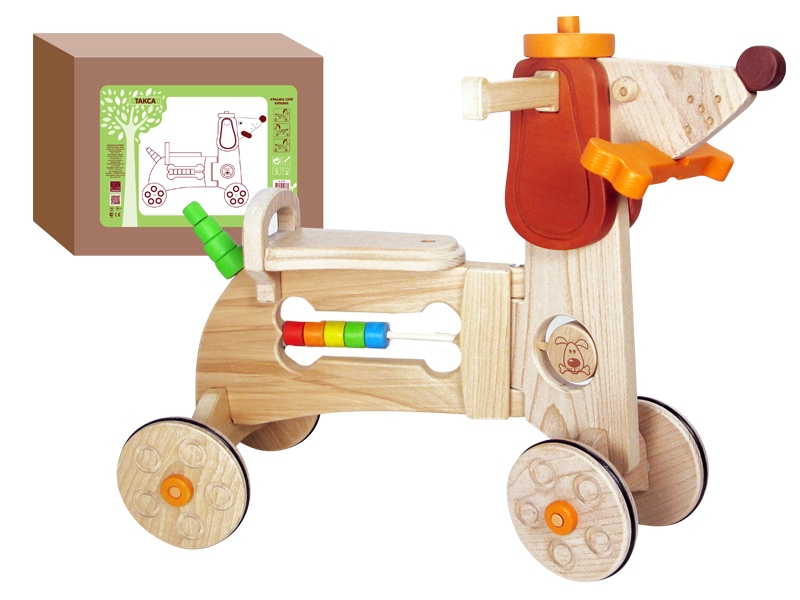 Зеленая игрушка. Каталка большая. Такса