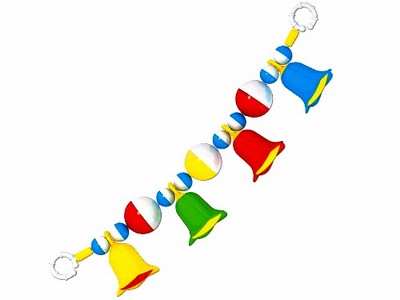 Купить оптом Погремушка подвеска на кроватку "Колокольчики" в Луганске