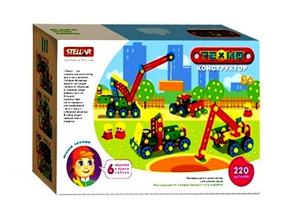 Конструктор "Техно" 220 дет. "Стройка"