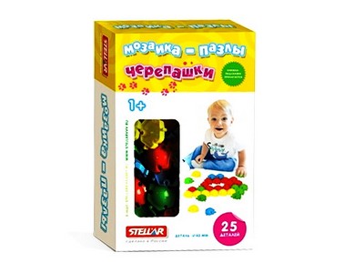 Мозаика-пазлы "Черепашки" (40мм/25 деталей)