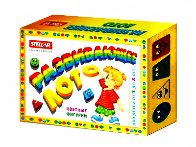 Лото развивающее (цветные фигурки)