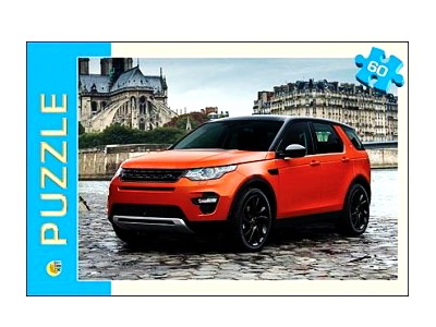 ПАЗЛЫ 60 элементов. КРАСНЫЙ ДЖИП