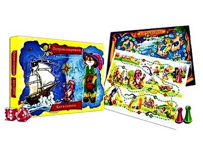 СФ. НАСТ. ИГРА. ОСТРОВ СОКРОВИЩ. КОТ В САПОГАХ