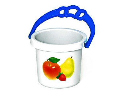 Ведро "Фантазия" белое 0,8л