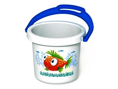 Ведро "Фантазия" белое 1,4л