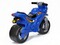 Мотоцикл-каталка 2-х колесный синий (муз.) 0