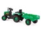 Трактор педальный DOLU с прицепом и клаксоном зеленый 8053 1