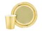Набор тарелок «Золото» 18 см 6 шт 0