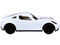 Машина Turbo "V" белая 18,5 см И-5845 0