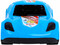 Машина Turbo "V" голубая 18,5 см И-5848 2