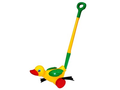 Каталка "Утёнок" с ручкой