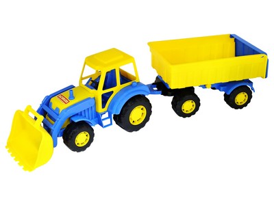 Трактор "Алтай" с прицепом №1 и ковшом