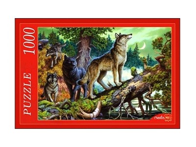 ПАЗЛЫ 1000 элементов. ВОЛКИ