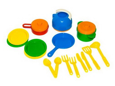 Набор посуды 18 предметов в сетке