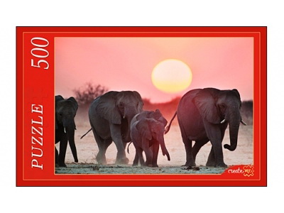 ПАЗЛЫ 500 элементов. СЕМЕЙСТВО СЛОНОВ