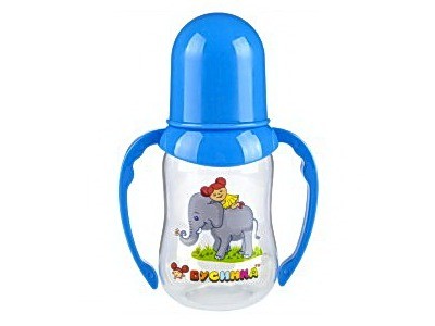 Бутылочка с талией и ручками 125 мл ПП 1907