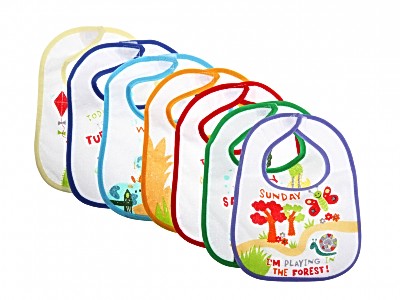 Набор нагрудников "Неделька", 7 шт на липучке 1061