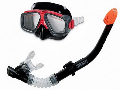 Набор для плавания маска с трубкой от 8 лет 55949