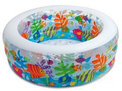 Бассейн с надувным дном "АКВАРИУМ" 152*56см, 318л 58480NP