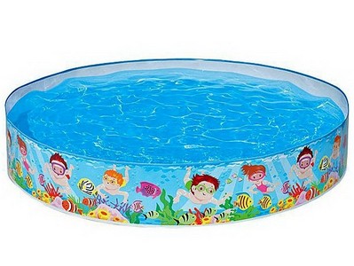 Бассейн "ВЕСЕЛЫЙ ПЛЯЖ" с жестким бортом 152*25см, 370л 56451NP