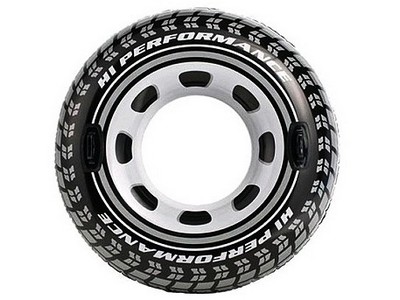 Надувной круг с ручками "ШИНА" 114см 56268NP