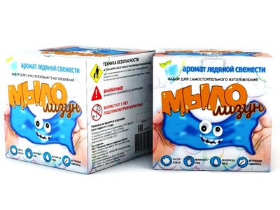 Набор для опытов и экспериментов "Мыло-лизун" ледяная свежесть