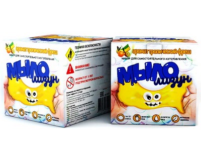 Набор для опытов и экспериментов "Мыло-лизун" тропический фреш