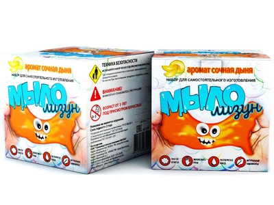 Купить оптом Набор для опытов и экспериментов "Мыло-лизун" сочная дыня в Луганске