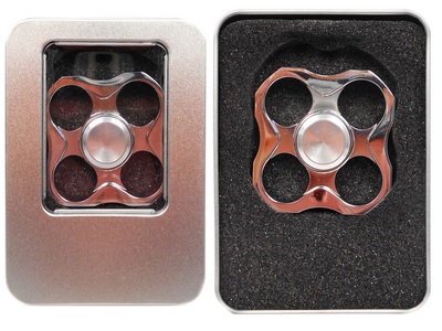 Спиннер металл. Квадрат в металл. кор. №24