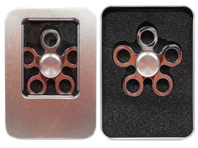 Спиннер металл. 5-гранный в металл. кор. №25