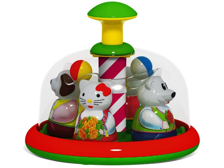 Купить оптом Юла-карусель "Аттракцион" в п/пакете в Луганске