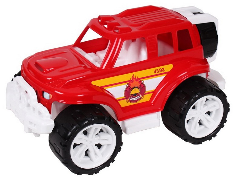Машина Внедорожник ПОЖАРНЫЙ с колесом
