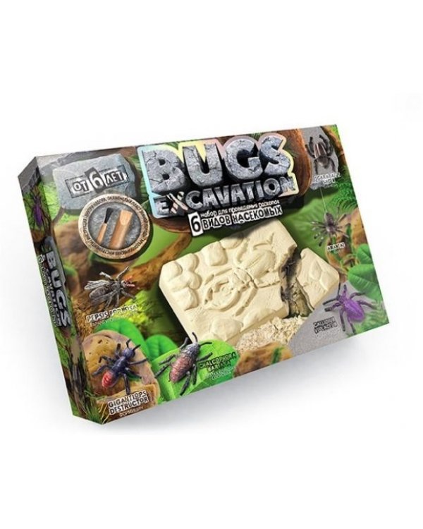 Набор для проведения раскопок серия "BUGS EXCAVATION"  жуки