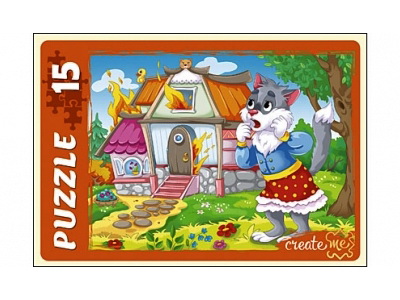МАКСИ-ПАЗЛЫ 15 элементов. КОШКИН ДОМ ПУ15-7277