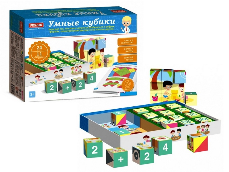 Купить оптом Настольная игра "Умные кубики" в Луганске