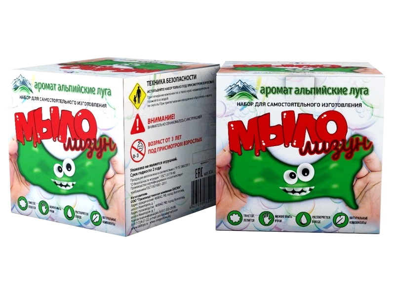 Набор для опытов и экспериментов "Мыло-лизун" альпийские луга