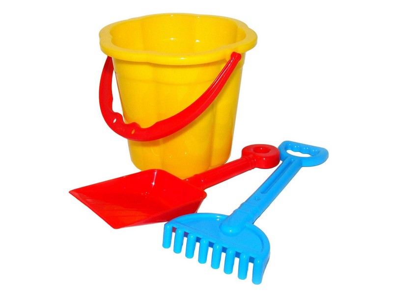 Купить оптом Набор №66: ведро-цветок малое, лопатка малая №3, грабельки малые №3 в Луганске