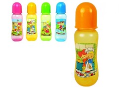 Бутылочка с талией цветная 250 мл ПП 1914