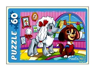 ПАЗЛЫ 60 элементов. ВЕСЕЛЫЕ ЩЕНКИ