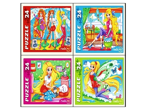 ПАЗЛЫ 24 элемента. ЛЮБИМЫЕ ФЕИ кратно 32