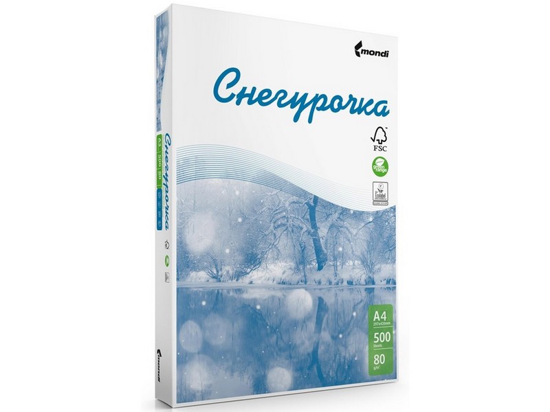 Бумага А4 "СНЕГУРОЧКА" 500 л