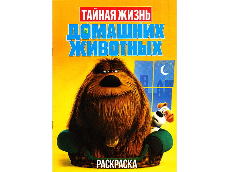 Раскраска А4. Тайная жизнь домашних животных