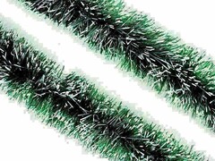 26721 [25-0001]МИШУРА 1,7М*3с*12СМ*6р ОДНОЦВЕТНАЯ С БЕЛЫМИ КОНЧИКАМИ