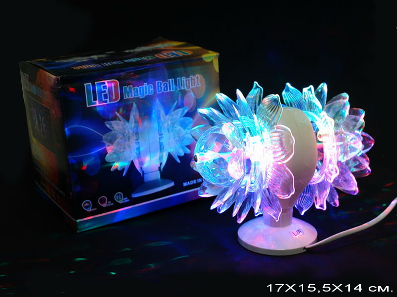 Светильник Диско 2 ЛОТОСА, вращающийся, светодиодный