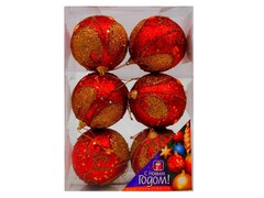 26763 [52-00104-124]ШАР 70ММ ПЕНОПЛАСТ С БЛЕСТКАМИ, С УЗОРОМ И КВАДРАТНЫМИ ГОЛУБЫМИ СТРАЗАМИ СЕРЕБРО/ГОЛУБОЙ 6ШТ ПРОЗРАЧНАЯ КОРОБКА